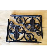 2 FLEUR DE LIS SHELF BRACKET BRACES CORBELS PLANT HANGERS FRENCH Corbels - €20,56 EUR