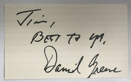 Daniel Greene Signed Autographed Vintage 3x5 Index Card - $15.00
