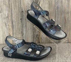 Alegria By PG Lite Sandals EUR 39 (Size 9) Leather Multicolor Metallic K... - $29.70