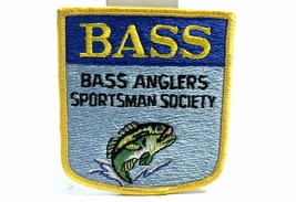 Vintage BASS Anglers Sportsman Society Patch Fisherman Fishing Pro Fish - £4.74 GBP
