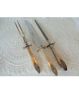 COMMUNITY SILVERPLATE 3 PC CARVING SET KNIFE FORK &amp; SHARPENER - $47.23 CAD