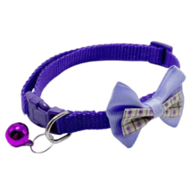 Plaid Bow Adjustable Kitty Cat Or Puppy Breakaway Collar w/ Bell NEW - £7.19 GBP
