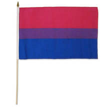 Bisexual 12&quot; x 18&quot; Stick Flag - $4.10 CAD