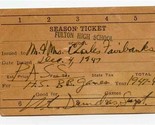 Fulton High School Season Ticket 1947 Basketball Games Charles Fairbanks  - £14.02 GBP