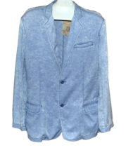 Alternative Men&#39;s Blue Knit Cotton Blend  Blazer Jacket Size US XL - £86.86 GBP
