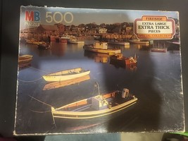 Vintage MB Puzzle 500 Piece FIRESIDE COLLECTION NO. 4298-7 - $3.20