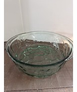 Libbey Orchard Fruit Green Glass 3 qt Embossed Round Casserole Baking Di... - €13,65 EUR