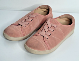 Vionic Jean Suede Leather Comfort Slip-on Sneakers Womens Size 7 Dusty Pink - $26.99