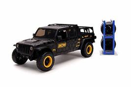 Jada Toys Just Trucks 1:24 2020 Jeep Gladiator with Rack Die-cast Car Black B&amp;M, - £23.53 GBP