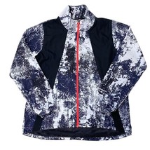 Under Armour UA Run Jacket Women&#39;s Large Blue White Windbreaker Running ... - £23.73 GBP