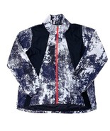 Under Armour UA Run Jacket Women&#39;s Large Blue White Windbreaker Running ... - $564.31 MXN