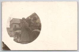 RPPC Glimpse of President Taft Waving From Automobile Real Photo Postcard B33 - £11.95 GBP