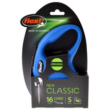 [Pack of 4] Flexi New Classic Retractable Cord Leash Blue Small - 16&#39; long - £58.25 GBP