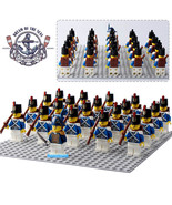 Pirates Imperial Guard Navy Bluecoat Army Lego Compatible Minifigure Bri... - $32.99