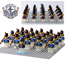 Pirates Imperial Guard Navy Bluecoat Army Lego Compatible Minifigure Brick 21Pcs - £25.88 GBP
