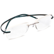 Silhouette Eyeglasses 7690 10 6052 Titan Silver/Teal Rimless Austria 53[... - $199.99