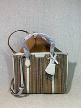 NWT Tory Burch Small Perry Raffia Stripe Tote $348 - $348.00