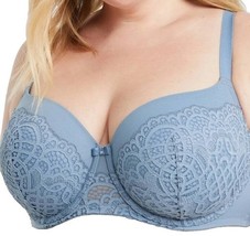 Auden Balconette Coverage ~ 48DD ~ BLUE ~ Push Up ~ Lightly Lined Underw... - $35.00