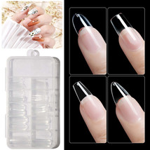 100pcs/box Transparent Seamless Nails Full Coverage - £11.81 GBP