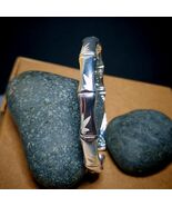S9999 Silver Filled Vermeil Bangle Featuring Bamboo Leaves - Artisan Cra... - $178.84