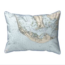 Betsy Drake Sanibell Island, FL Nautical Map Extra Large Zippered Indoor - $79.19