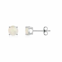 ANGARA Natural Round Opal Stud Earrings for Women, Girls in Silver (A, 5mm) - £153.86 GBP