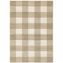 10' X 13' Beige and Ivory Geometric Power Loom Area Rug - $618.49