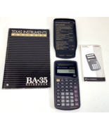 Texas Instruments Financial Solar Handheld Calculator BA-35 w/Guidebooks... - $27.00