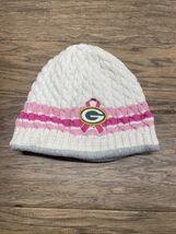 New Era NFL Green Bay Packers Beanie Hat Pink Whte Breast Cancer KG JD - $7.92
