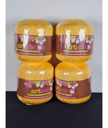 Artiste Crochet Cotton Thread Yarn #40 Curry Lot of 4 - €12,56 EUR