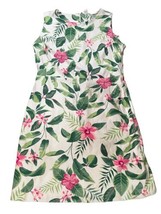 OLD NAVY Women&#39;s Dress Tropical Floral Sheath Zip Back Stretch Size L - £10.29 GBP
