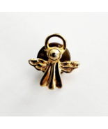Vintage Angel with Halo Mini Pin Gold Tone Collectible Lapel - $27.40 CAD