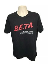 2016 BETA Alpha Zeta Fall Rush Adult Large Black TShirt - £11.89 GBP