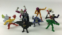 DC Comics McDonalds Mini 10pc Lot Miniature Figures Batman Harley Quinn ... - $14.80