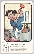 Vinegar Valentine The Bum Artist Artist Signed Myer Postcard G49 - $8.95