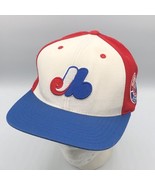 Vintage Montreal Expos American Needle Cooperstown Blockhead Snapback Hat - $53.91 CAD