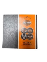 Harley-Davidson Hallmark Set of 4 Coasters 2013 DAV1404 Ceramic W/ Cork ... - $145.36 MXN