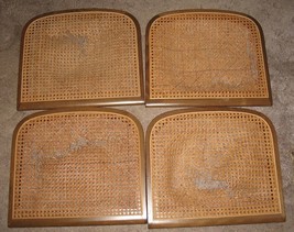 4 Vintage Mid-Century Unsigned Marcel Breuer Cane Seat Bottoms for Resto... - £69.62 GBP