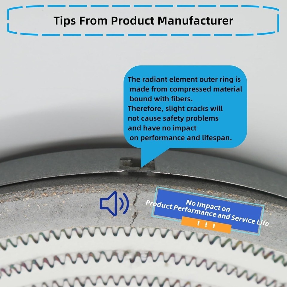 12" Triple Radiant Surface Element for GE - Enhanced Heat Distribution & Control Item image 8
