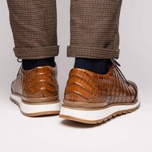 Marco Di Milano genuine caiman crocodile fashion sneaker Alonzo Bay Apache image 11