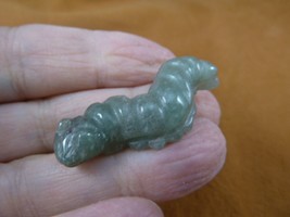 Y-CATE-551) little Green aventurine baby INCH WORM CATERPILLAR gemstone ... - £14.88 GBP