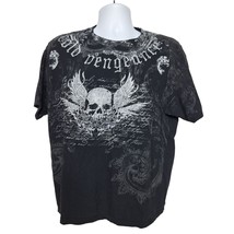 Chemistry Men&#39;s Graphic T Shirt Size XL Winged Skull Cold Vengeance Shor... - £34.02 GBP