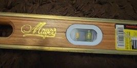 mayes 48&quot; laminated hardwood level brass bound  and case made in usa  - $72.27