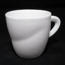 Elegant White Ceramic Espresso Coffee Cup Demitasse 2oz - £7.00 GBP