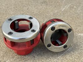 1-1/4" &amp; 1” NPT 12-R RH Die Head &amp; Dies 4 Replacement Ratchet Pipe Threader - $26.99