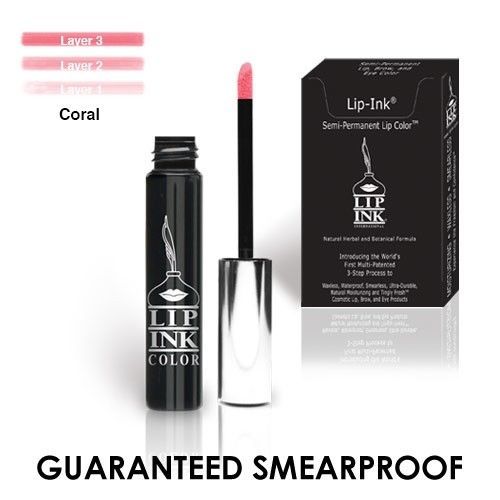 LIP INK Organic Vegan  Smearproof Trial Lip Kits - Coral