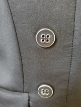 New New York &amp; Company NY&amp;C Stretch Womens Blazer Size 4 Black Three Sna... - $33.00