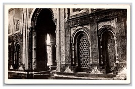 RPPC Qutab Minar Monument Detail Delhi India UNP Postcard Kutab Minar Q25 - £11.11 GBP