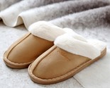 Men furry fur slides indoor home slippers women winter warm shoes men slippers big thumb155 crop