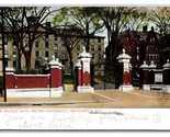 Van Wickle Gate Brown University Providence Rhode Island RI DB Postcard R15 - $2.92